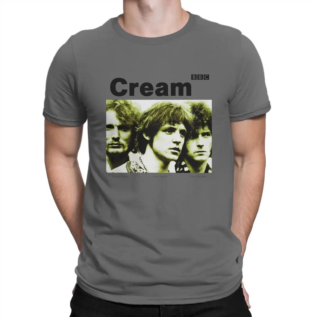 Novelty One Of The Earliest Super Rock Bands T-Shirts Round Neck Cotton T Shirt Cream Short Sleeve Tee Shirt Summer Tops Unisex