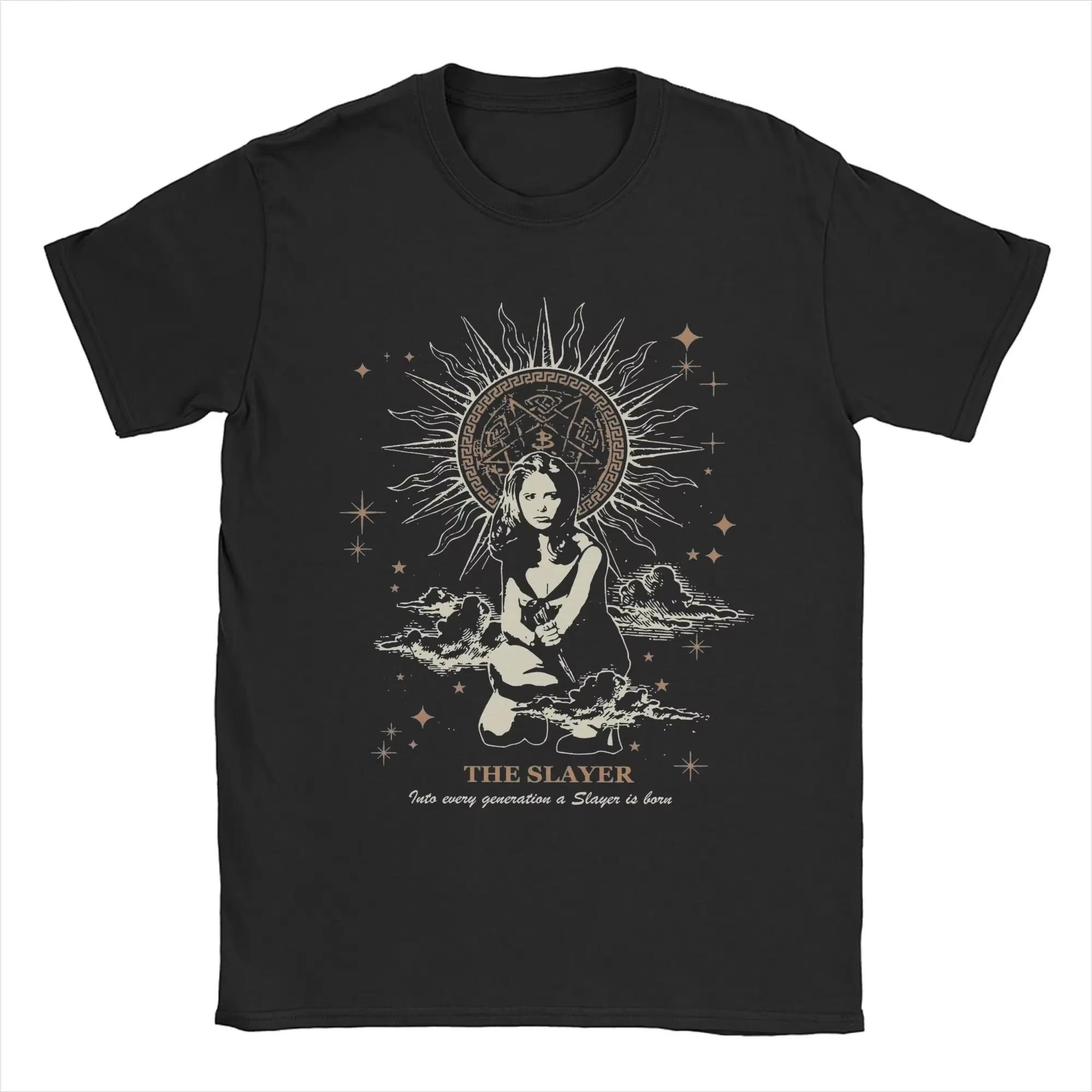 

Buffys The Vampires Slayers Spike T Shirts 2026 Spring summer new men Novelty TShirt Round Collar Tees Short Sleeve Tops S