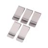 5 Piezas Clip de Dinero Metálico Delgado Simple Portátil Multifuncional Clips para Tarjetas de Visita Billetera para Hombre Soporte para Tarjetas de Visita Cartera Pinza para Efectivo