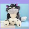 Carino Peluche Corto Grigio Lucife Gatto Bambola Peluche Giocattolo Per Adolescenti 30/45/60/80cm