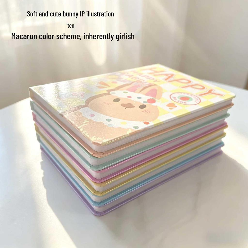 A5 Cartoon Notebook with Color Pages - Thick, Portable Diary for Students