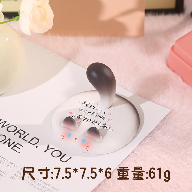 Cute Pig Mobile Phone Holder Desktop Creative Ornament Decompression Doll Girl Workstation Ornament Valentine's Day Gift