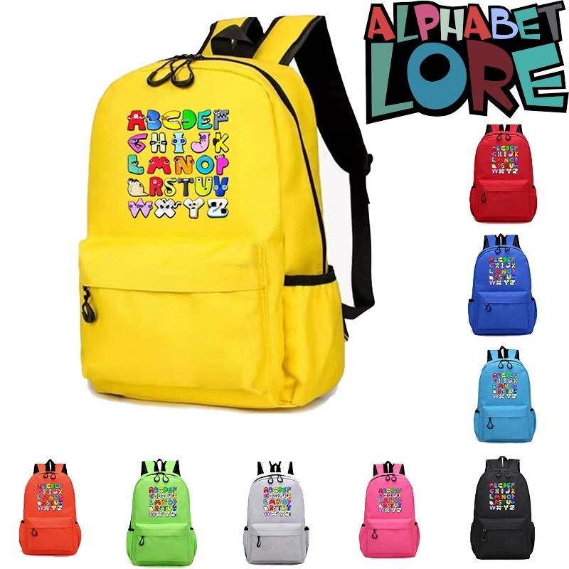 Cartoon-themed Alphabet Lore Backpack For Kids