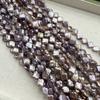 1String, Purple Natural Freshwater Pearl, Handmade Four-Leaf Clover Pearl Beads for Jewelry Making DIY Necklace Accessories, Mother's Day Gift 36cm