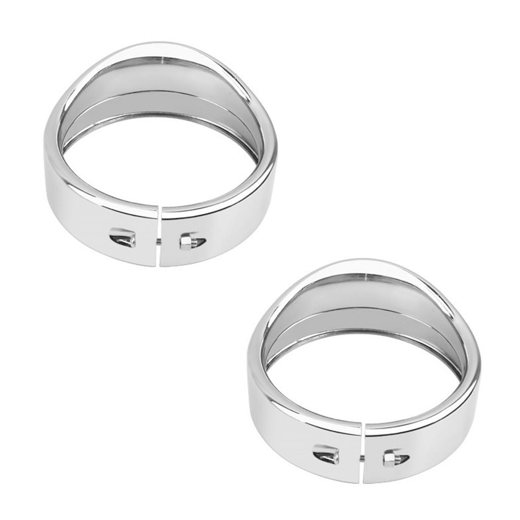 Motorcycle Headlight Assembly Black/Silver Color Headlight Lamp Trim Rings Cover 4.5/7Inch Headlight Trim Rings