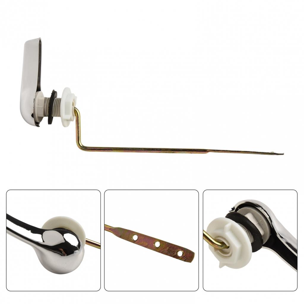 Premium Chrome Toilet Handle Fits Majority of Toilet Tanks Confidently