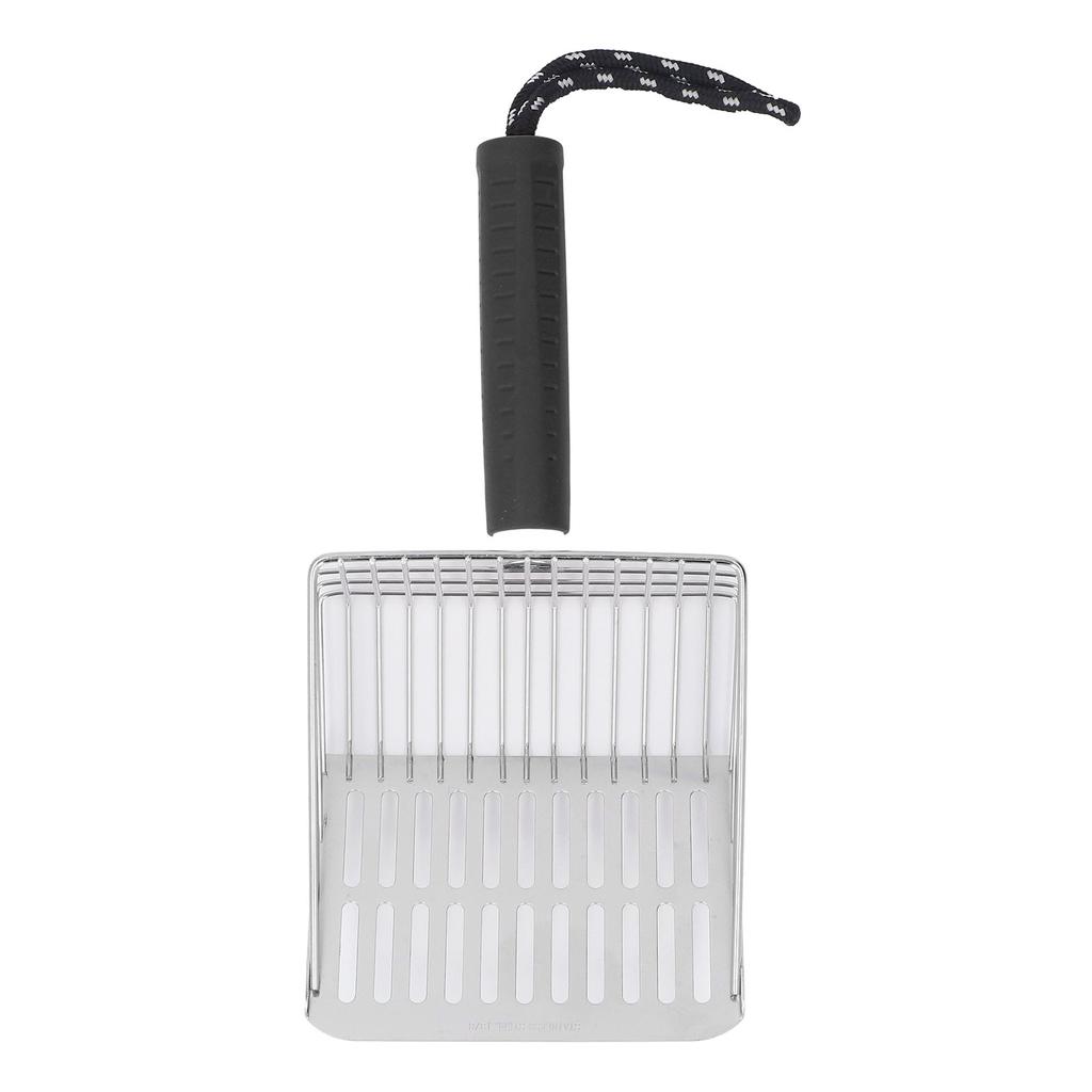 Katzenstreuschaufel, abnehmbarer Griff, 304 Edelstahl, schnelle Filtration, Katzenstreuschaufel, Katzentoilette