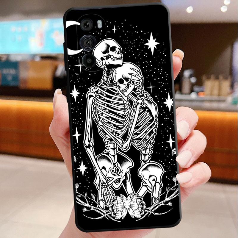 Skeleton Art Phone Case For Motorola Edge 60 50 40 Pro 60 50 40 30 Ultra Neo Fusion Moto G Play G Stylus G Carcasas