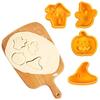 1 Set Biscuit Molds Lovely Halloween Themed Party Supplies Plastic Embossed Mould Special-shaped Easy To Clean Cookie Cutter