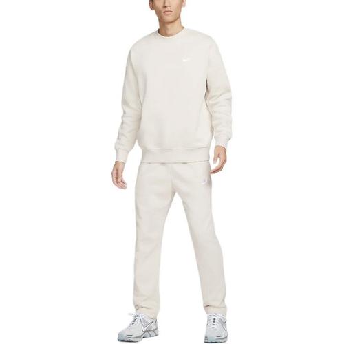 Nike Sportswear Club Fleece Sweatshirt Men's White Light Earth Brown BV2663-104