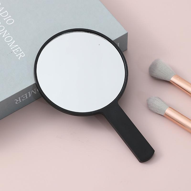 Portable Handheld Square Makeup Mirror with Salon-Quality Handle and Logo