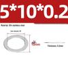 304 Stainless Steel Ultra-Thin Flat Washers - Available in Thickness: 0.1mm, 0.2mm, 0.3mm, 0.5mm