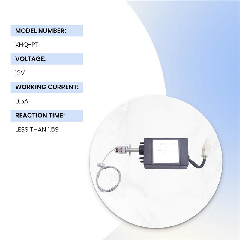 NEU-Normalerweise Offen DC 12V Motorabstellvorrichtung Motorstopp-Magnetventil XHQ-PT Strom Ein Zugtyp Abstellmagnetisch
