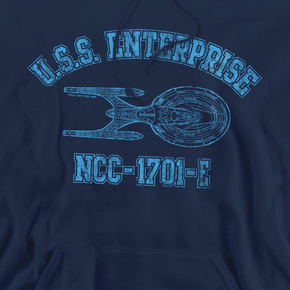 STAR TREK Mens Enterprise E Athletic Hoodie