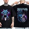 Horké Anime Solo Leveling Socha Boha Tričko Sung Jinwoo Grafický Potisk Tričko Pánské Dámské Ležérní Nadměrné Streetwear Harajuku Móda Letní Nové Tričko