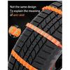 10Pcs Anti Skid Snow Chains Anti Slip Car Winter Tire Wheels Chains 2 3 Grooves for Winter Outdoor Snow Tire Emergency