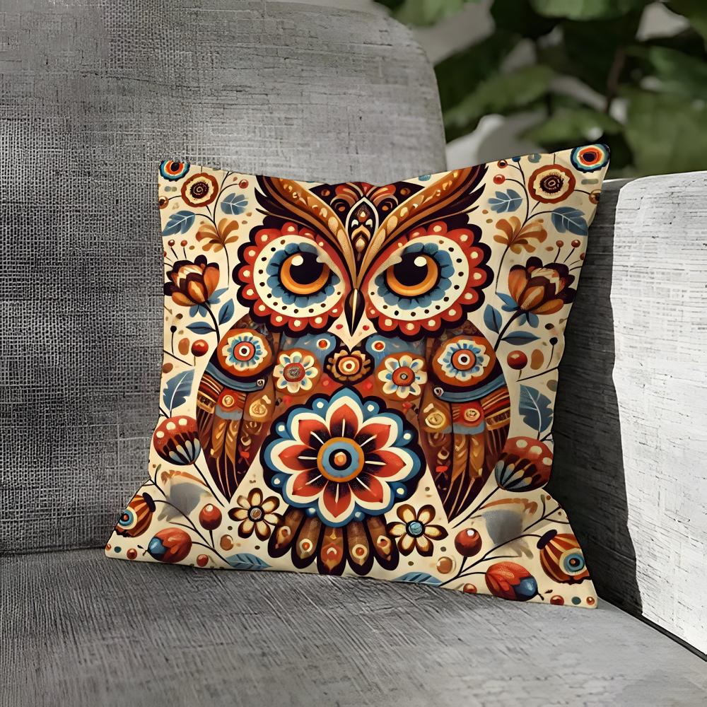Natural Floral Colors Animal Print Pillow Case Linen Pillows Case Cushions Case Sofa Pillows Case Decor Home