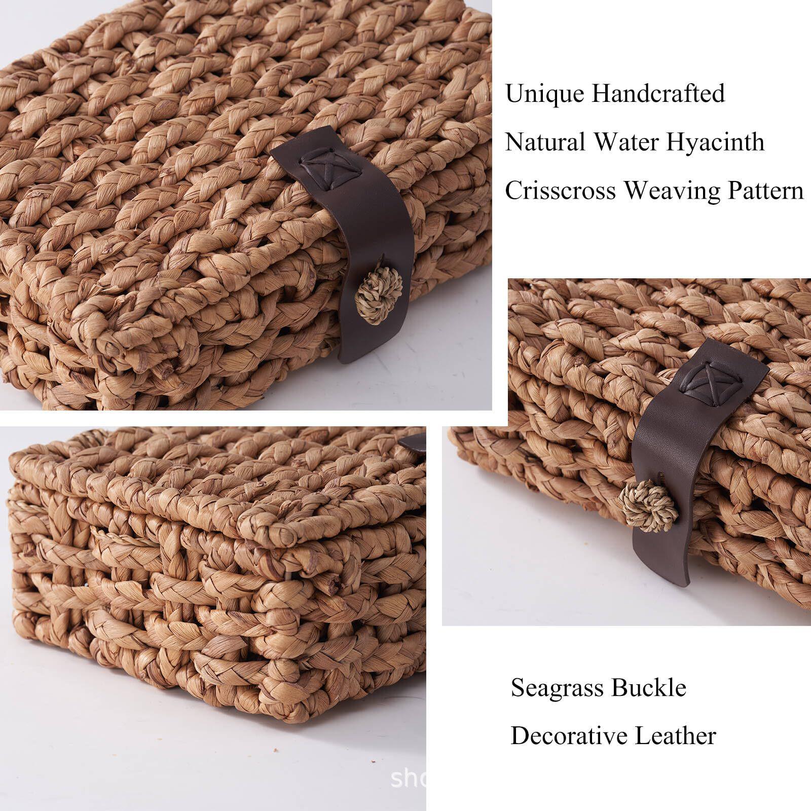 In-Stock Flip-Top Decorative Woven Storage Box Default