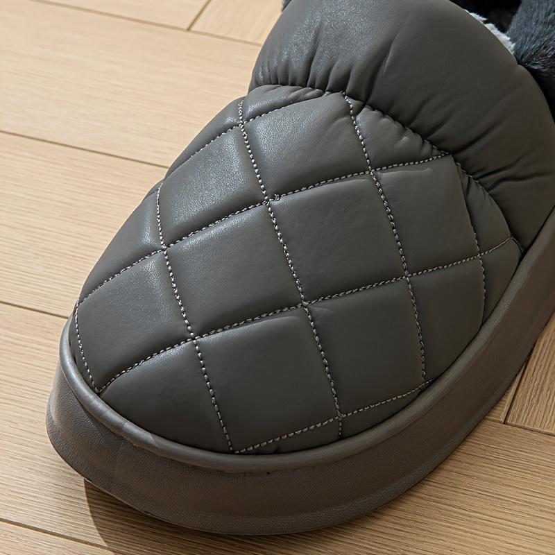 Pantoufles pour hommes Taille Extra Large Automne Hiver Pantoufles d'Intérieur Antidérapantes