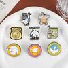 Cute Cartoon Silly Goose Brooch Badge Clothing Backpack Jewelry Accessories Pin Oil Drop Alloy Badge Clothes Backpack Decoration