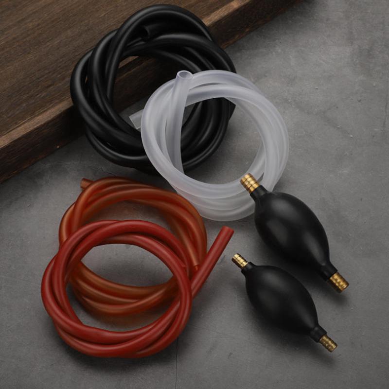 Universal Car Fuel Transfer Pump Hand Siphon Pvc Hose For Gas Oil Durable Manual Suction Liquid Extractor Auto Accessory