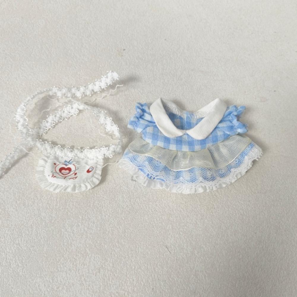 with Apron Doll Clothes Outfit Cute Doll Dress Up Set 10cm Cotton Doll Clothes Children's Gift