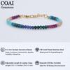 Koai 4mm Chakra Multicolor Bead Power Stone Bracelet for Women