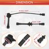UXCELL 2 Pcs Spark Plug Wire Ignition Coil Cable No.0K01318160B for Kia Sportage 95-02