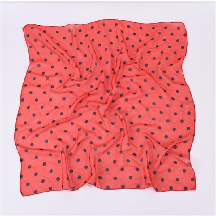 Lady Neckerchief Dotted Neck Scarf for Casual and Formal Attire Square Scarf