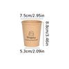 50pcs Anti-scalding Home Office Supplies Coffee Cups Simple Disposable Paper Cup Milk Cup Kraft Paper Cups 4 Mixed Types 250ml/9oz