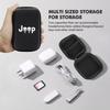For Jeep Portable Car Earphone Headphone Earbuds Bag Case Storage Box Accessories Compass Renegade Cherokee Wrangler JK Patriot ALT1