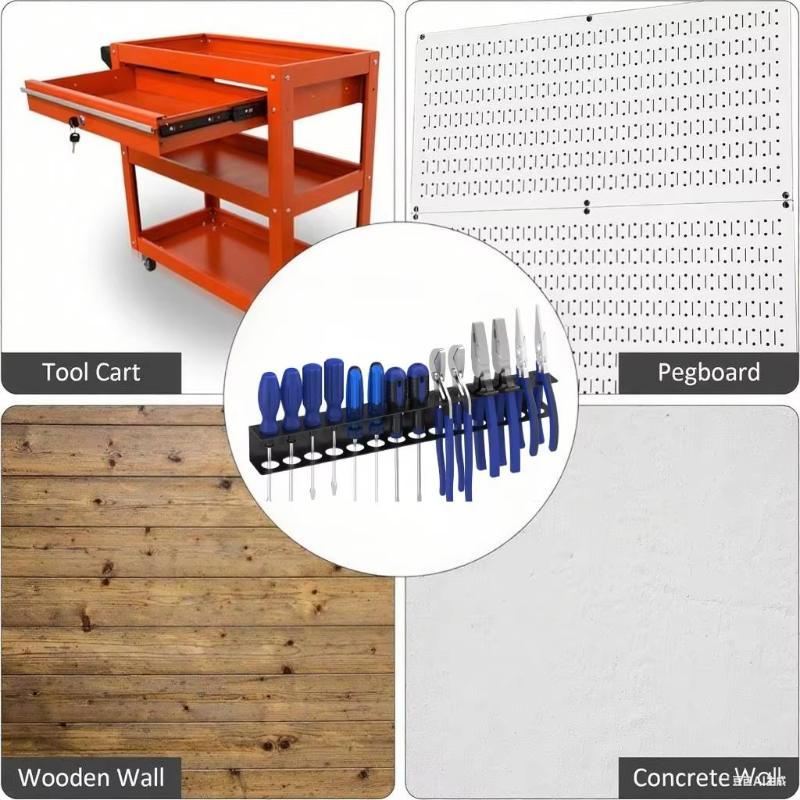 1Pcs Wall-Mounted Hardware Tool Storage For Hex Cross Screw Driver Rc Tools Storage Base Stand Screwdriver Organizer Tool