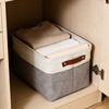Scandinavian Style Storage Baskets Cotton Linen Fabric Practical for Home Decors and Efficient Organization In Various Rooms
