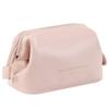 Elegant PU Leather Makeup Pouch, Portable Minimalist Toiletry Bag for Everyday & Travel