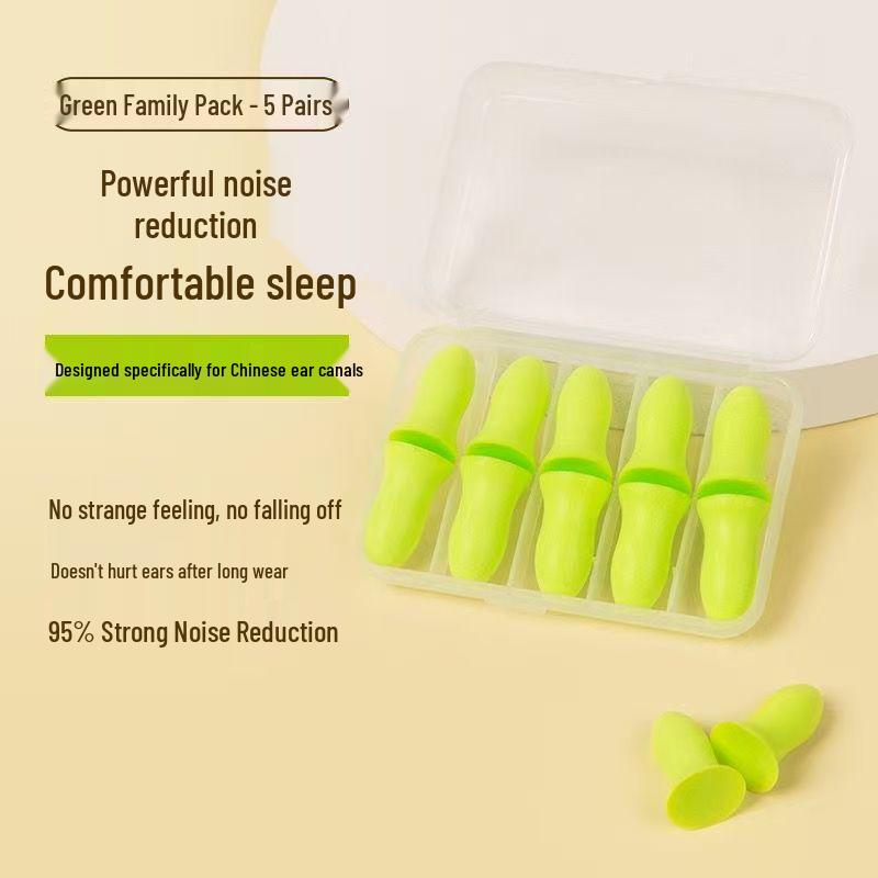 Ultra-Quiet Soundproof Earplugs for Sleeping - Noise Reduction Sleep Aid for Small Ear Canals and Student Dormitory Use