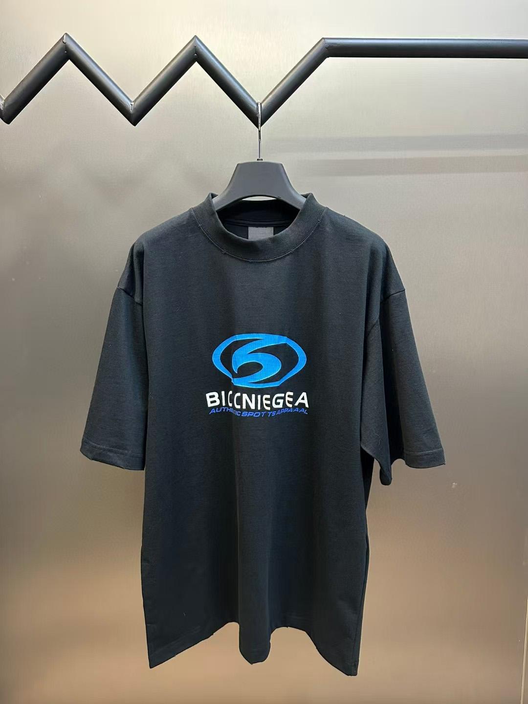 

BLCCNIEGEA Heavyweight HighQuality Paris B TShirt Trendy Fashion Loose Fit Short Sleeve Print Letter Design Pure Cotton Unisex L