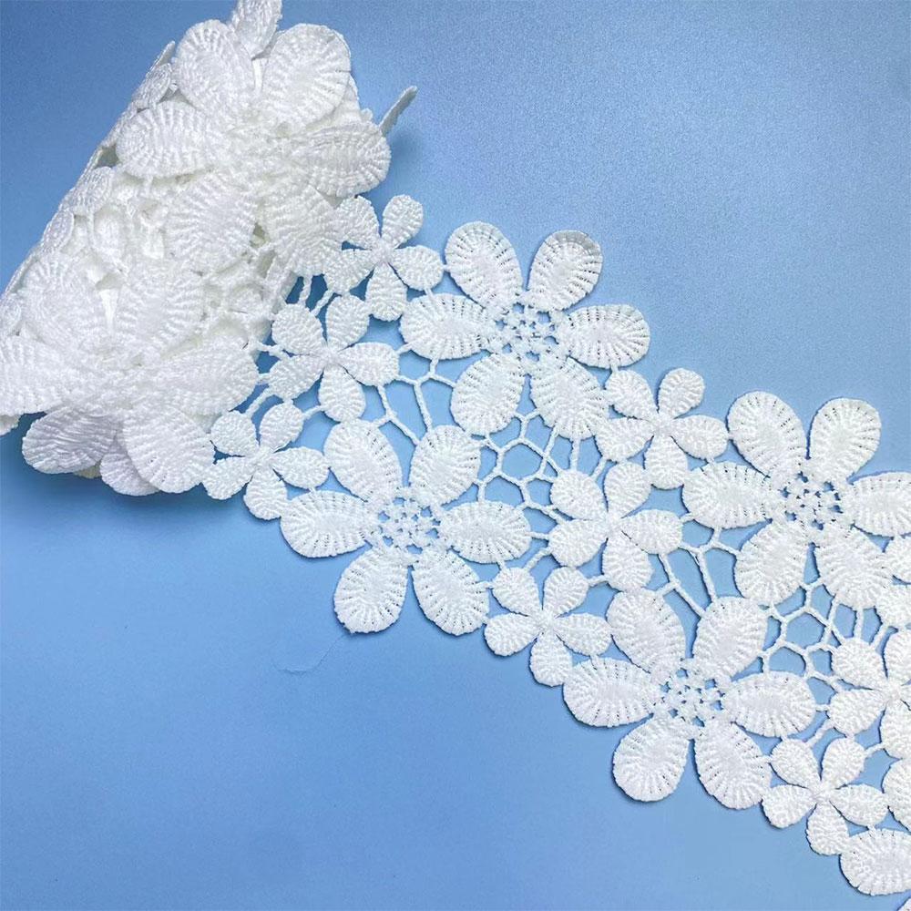 10 CM Wide High Quality Exquisite Lace Polyester Embroidery Ribbon Trim Skirts Sewing Accessories Clothing Decorative Materials