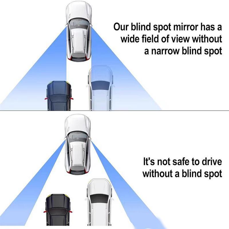 Auto-Toter-Winkel-Rückspiegel, Weitwinkel, 360 Grad verstellbar, kleiner runder Spiegel, Auto-Rückspiegel, zusätzlicher konvexer Rückspiegel