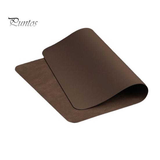 Bowl Holder Mat Faux Leather Placemat Waterproof Heat-Resistant Non-slip Heat Insulation Dishwasher Coffee Stain Prevention Safe Rectangle Dining