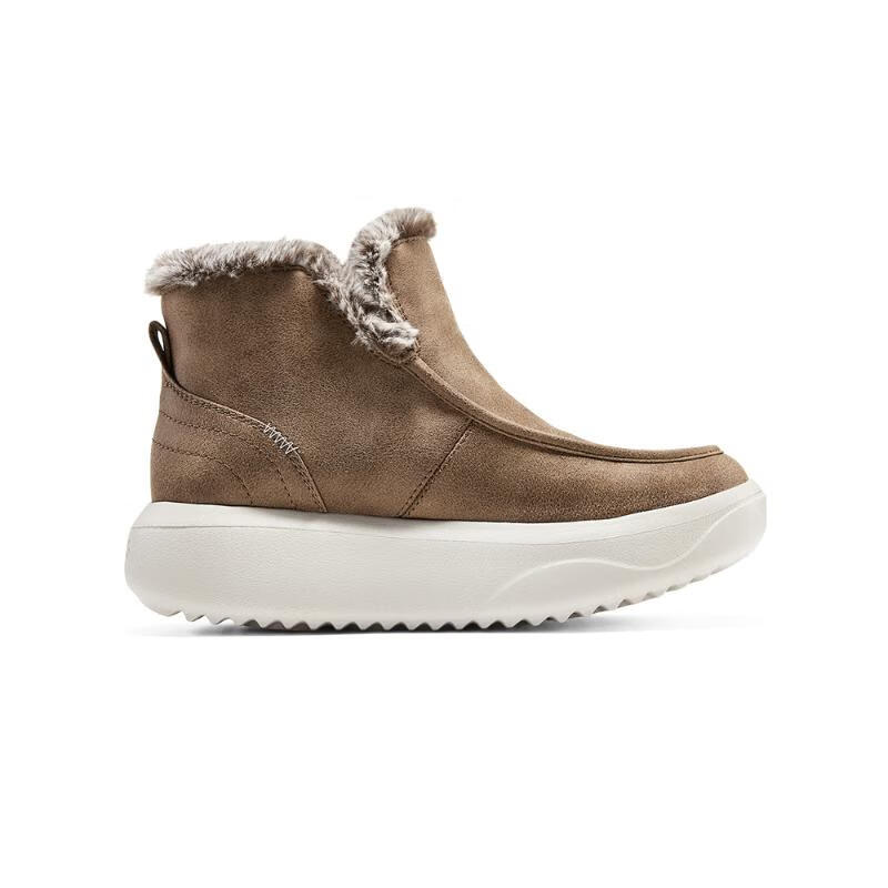 Skechers Bobs Durable Comfortable Versatile Short Snow Boots Women boots Brown 114755-CSNT