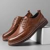 Autumn New Men Shoes Casual Shoes Men Genuine Leather Shoes Work Boots Business Casual Sneakers
