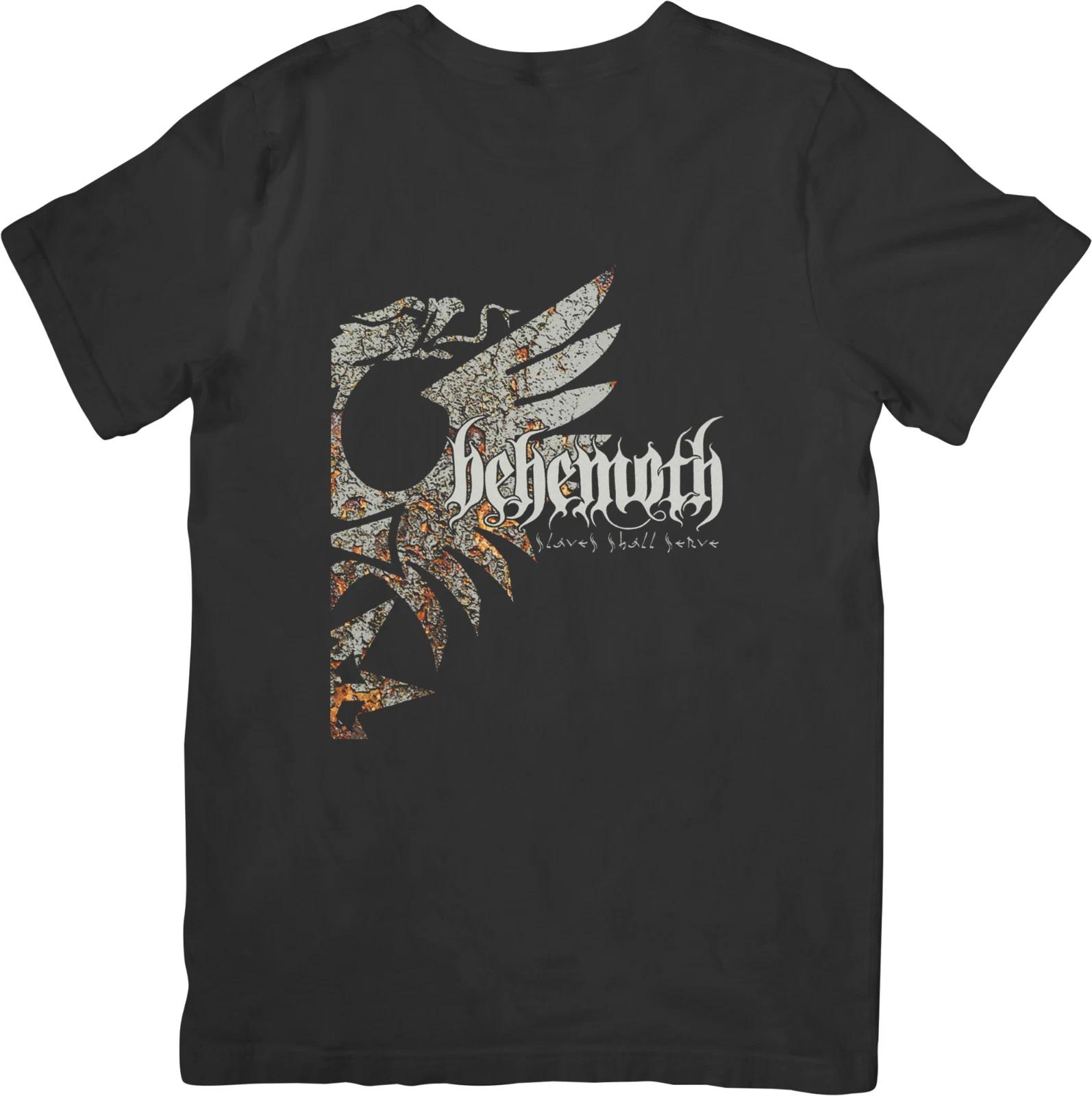 

Behemoth металл Музыка Унисекс Подходит для мужчин и женщин Качественная хлопковая футболка Черная 2XL