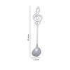 New 10pcs 304 Stainless Steel Musical Notes Coffee Spoon Stirring Cup Spoon Music Stick Ice Cream Gift Spoon Kitchen Accessorie