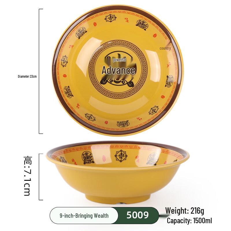 Anyishun Melamine Commercial Ramen and Soup Bowl