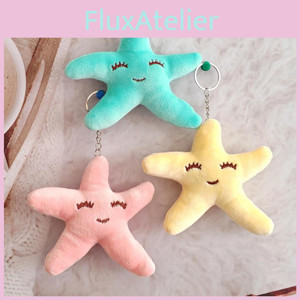 Plush Starfish Keychain Plush Toy Decorative Pendant For Kid And Teens
