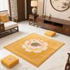 Lotus Area Rug Non-slip Washable Flower Indoor Floor Mat Chinese Style Lotus Carpet Living Room Bedroom Office Home Decoration