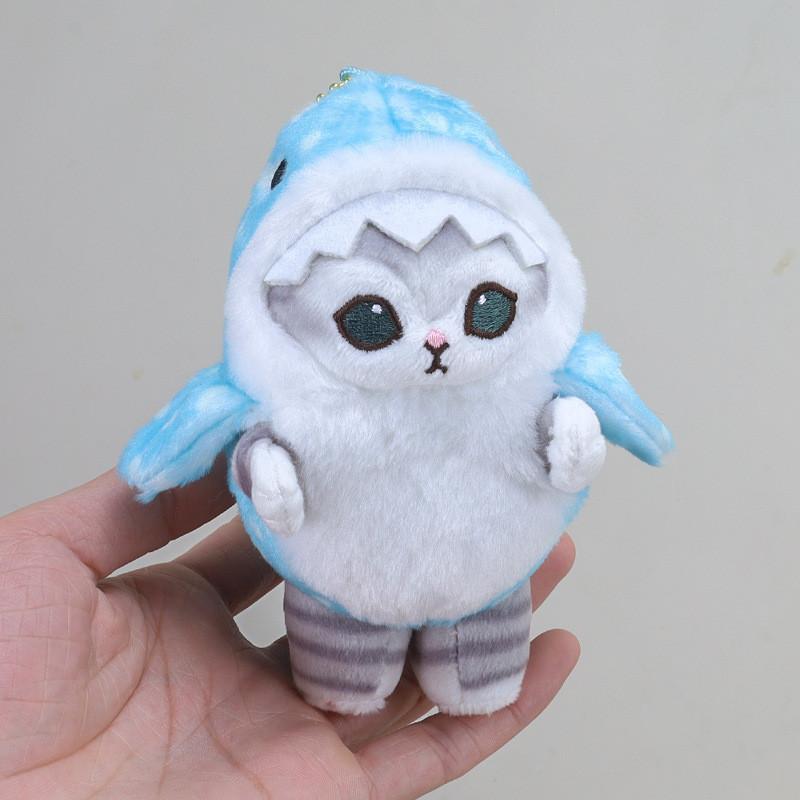 Adorable Plush Cat Keychain Cute Standing Cat Stuffed Animal Charm