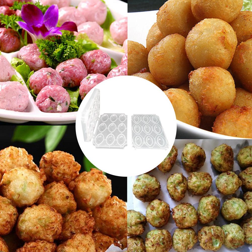 9 otvorov Manuálny výrobník kibbeh mäsových guľôčok Domáci výrobník mäsa Forma na mäsovú štrucu Kuchynské príslušenstvo Lis Mlynček na mleté mäso