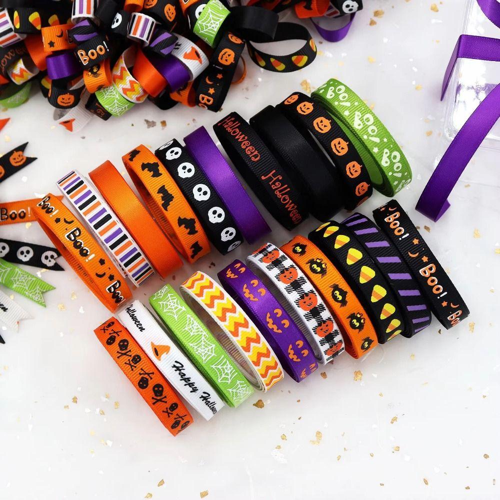 DIY Crafts Halloween Wrapping Ribbon 10 Yards Party Favor Ribbon Scrapbooking Supplies