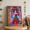 Disney Oil Painting Painting Art Handmade Painting Kit Belle Princess Christmas Theme Home Decoration Birthday Gift